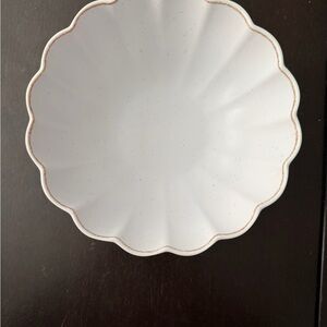 (Set of 3) Wendy Bellissimo White Scalloped Dinnerware Bowl - NWOT